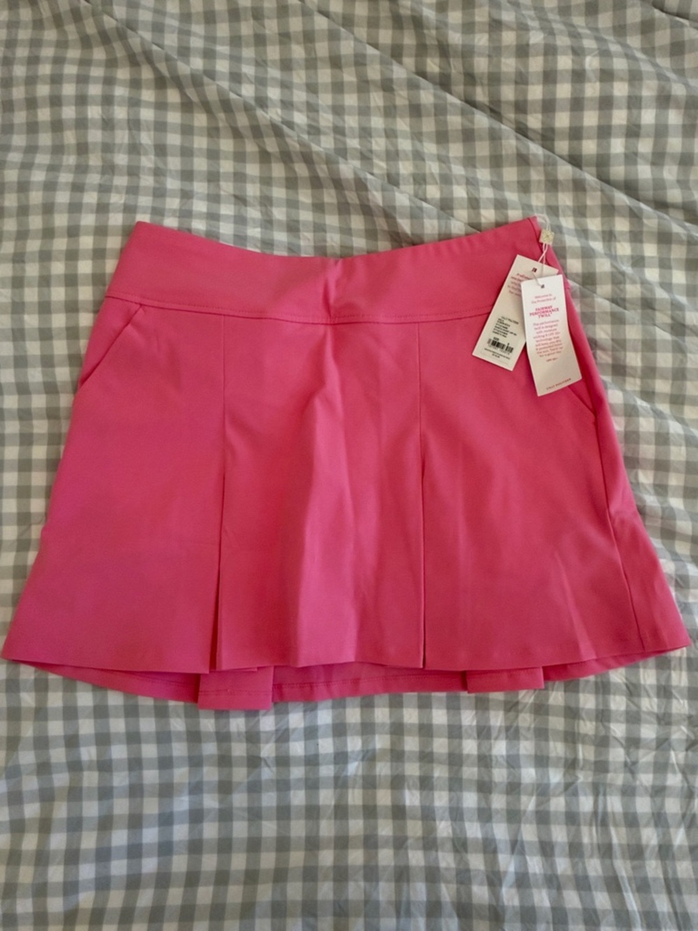 Lilly Pulitzer Hot Pink Pleated Shasta Skort